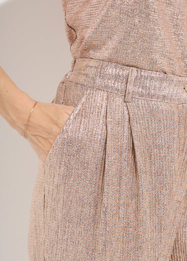 Pantalon large à pinces taille élastiquée Dore