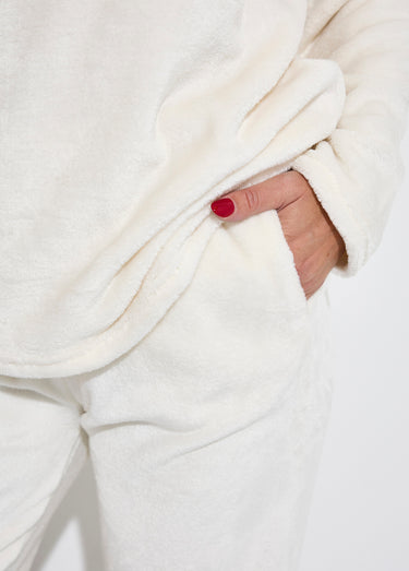 Pyjama doux et chaud en polaire Blanc