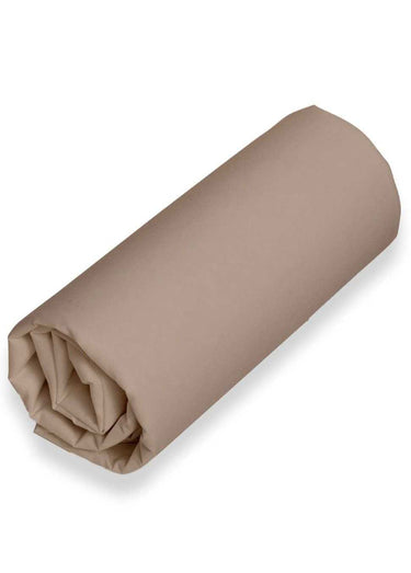 Drap housse percale de coton uni REPOS Vison