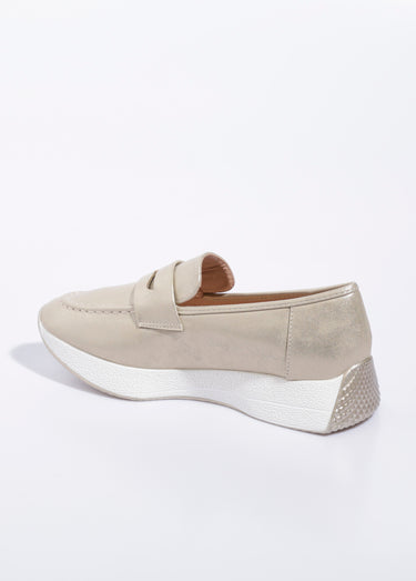 Mocassins semelle compensée contrastante Dore