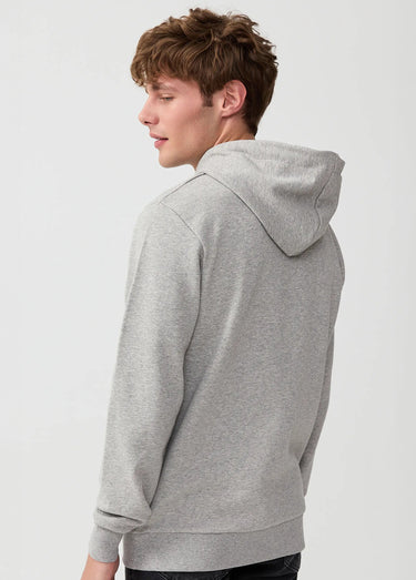Sweat shirt à capuche, logo bouclette Gris