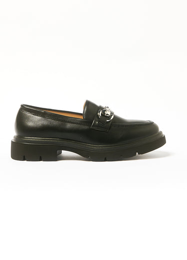 Mocassins à semelle crantée mors métal Noir