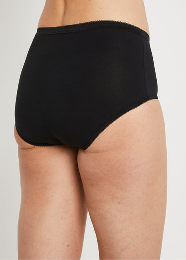 Culotte taille haute bi-extensible - lot de 4 Noir Lot4