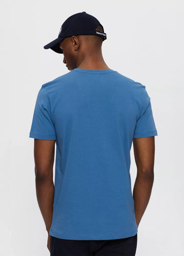 T-shirt col rond essentiel, logo poitrine Indigo
