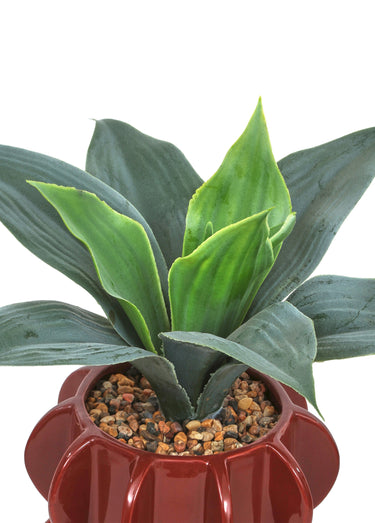 Plante artificielle pot céramique HOMY Orange