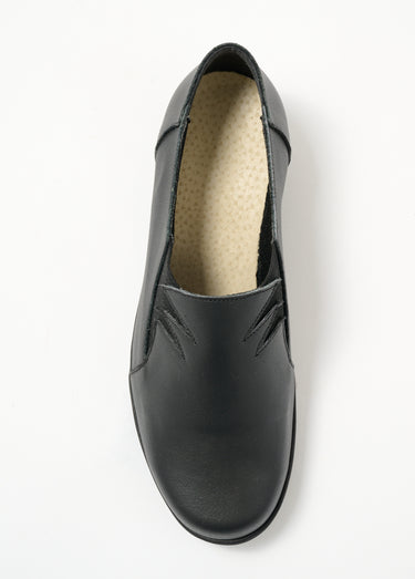 Mocassins souples élastiqués largeur confort Noir