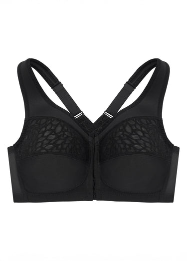 Soutien-gorge MagicLift Grandes Tailles Dos Nageur et Fermeture Frontale n°1206 Noir