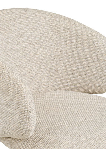 Chaise pivotante pieds métal FULHAM Sable