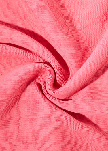 Coupon tissu habillement, ligné stretch Rose