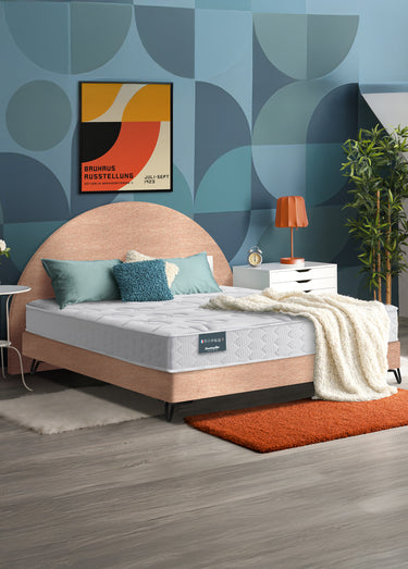 Matelas ferme latex 7 zones haute résilience, haut. 20cm Blanc