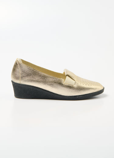Mocassins élastiqués confort en cuir Dore