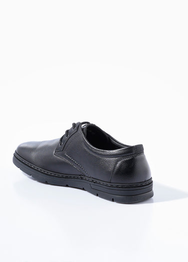 Derbys à lacets casual chic simili cuir Noir