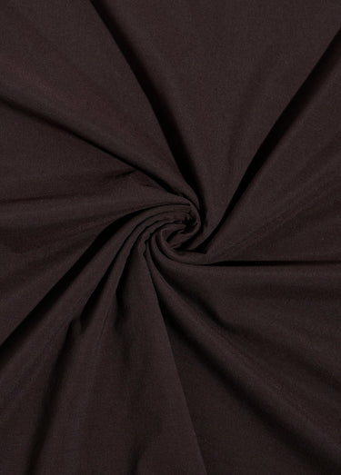 Coupon tissu habillement, extensible chocolat Chocolat