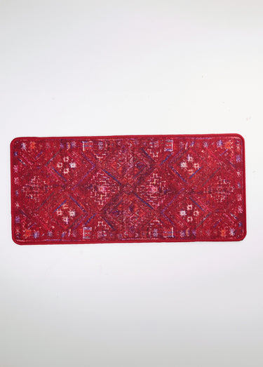 Tapis d'intérieur décoratif antidérapant Bordeaux