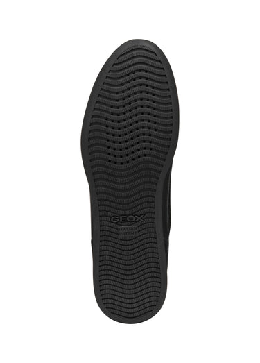 Baskets multimatières lacets et zip Noir