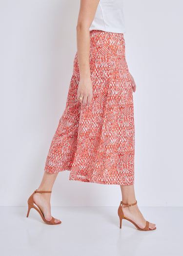 Jupe-culotte taille élastiquée ample Imp Tomette