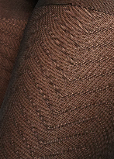 Collant opaque petits chevrons, 50 deniers Noir