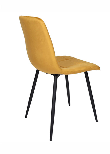 Set 4 Chaises MATEO Jaune Moutarde