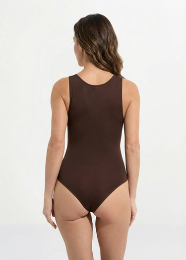 Body débardeur invisible en microfibre Marron