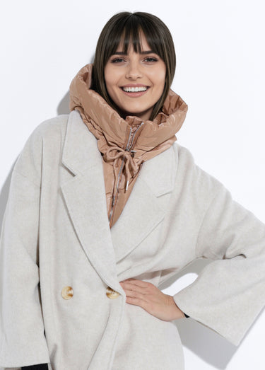 Capuche cagoule déperlante et zippée Camel