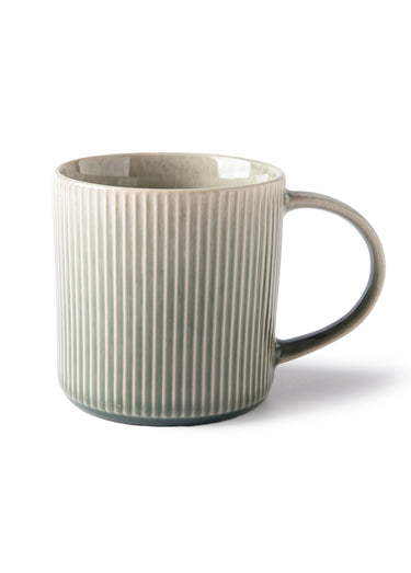 Set de 2 mugs en grès émaillé, Jade Vert