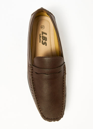 Mocassins confortables Marron Fonce