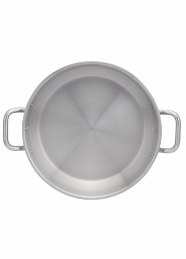 Faitout inox 38cm Pro + couvercle Argente