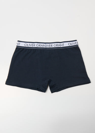 Boxer uni ceinture logo Marine