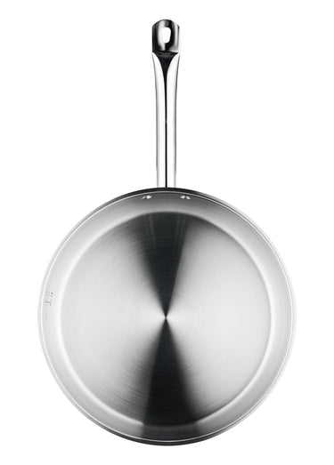 Poêle 32cm tous feux avec manche fixe Gris