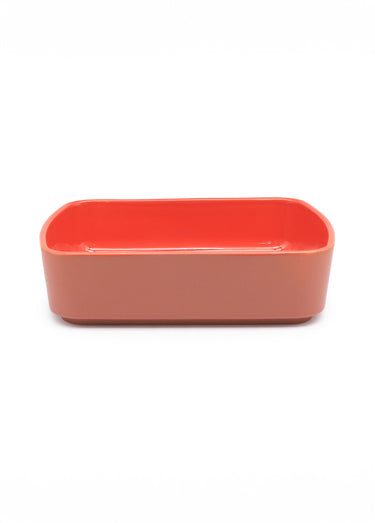 Moule rectangulaire 27cm céramique, vif Orange