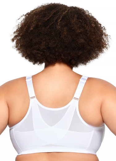 Soutien-gorge MagicLift Grandes Tailles Aide à la Posture, Fermeture Frontale, Sans Armatures n°1265 Blanc