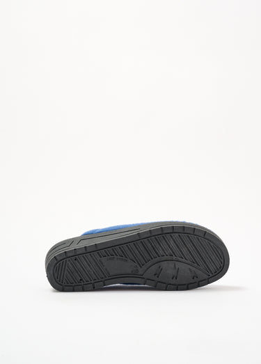 Chaussons mixtes mule largeur confort polaire Bleu Jean