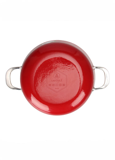 Faitout 24cm fonte tous feux antiadhésive Rouge