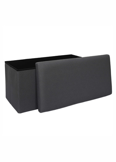 Banc coffre pliable design en mesh ATOME Gris