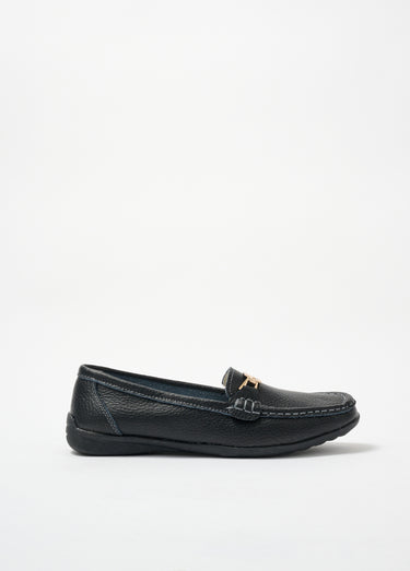 Mocassins détail métal semelle antidérapante Noir