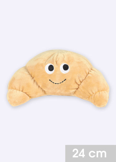 Peluche sonore en forme de croissant Beige