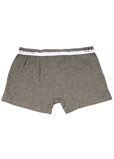 Boxer uni ceinture avec logo Gris