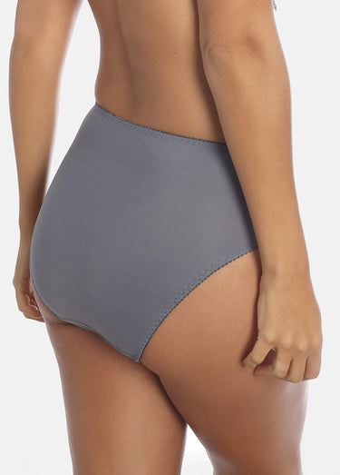 Culotte haute avec dentelle Gris