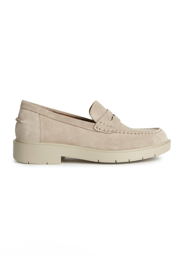Mocassins cuir semelle épaisse Sable