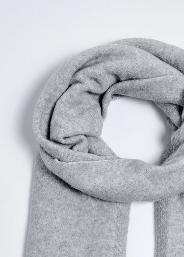 Écharpe en maille chaude avec laine Gris Chine
