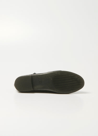 Ballerines bride cheville talon plat Noir