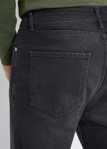 Jean 5 poches foncé, coupe tendance Noir