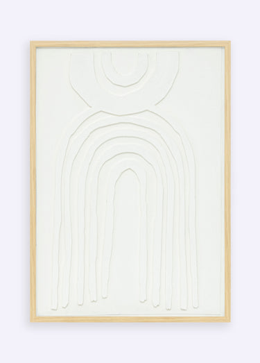 Déco murale arches et cadre bois, Bobby Beige