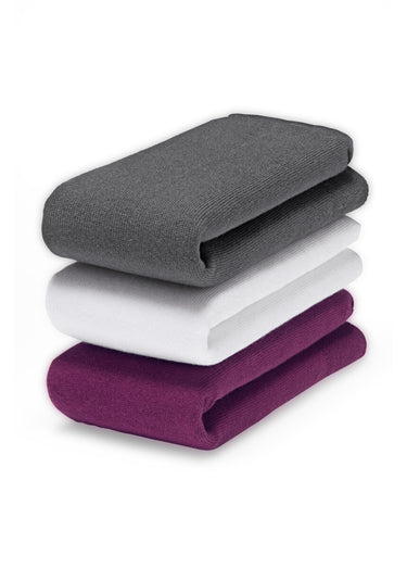 Mi-chaussettes anti-odeur en bambou Blanc - Lot