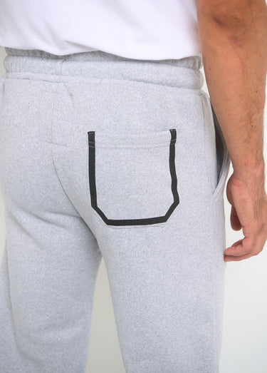 Pantalon de jogging lien contrasté Gris Melange
