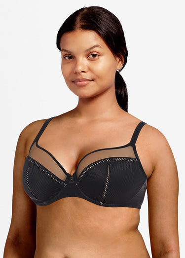 Soutien-gorge enveloppant avec armatures, CHIC ESSENTIAL Noir