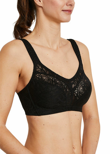 Soutien-gorge sans armatures dentelle Noir