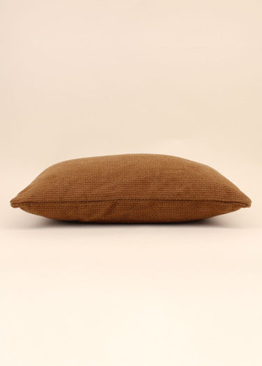 Coussin texturé aspect velours, 3M Moutarde