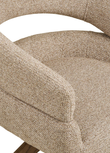 Chaise pivotante en tissu DOVER, 2S Naturel