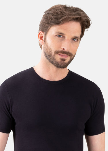 T-shirt basique homme Noir